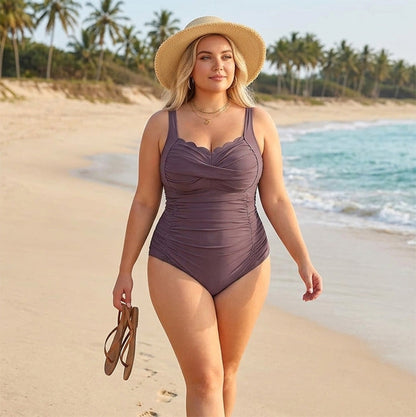 🌊💕 Zomerhit 2026 |Dames Klassiek Badpak Grote Maten 👙✨