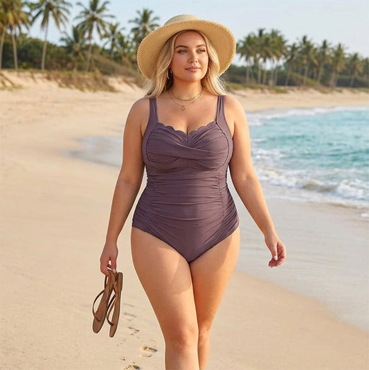 🌊💕 Zomerhit 2026 |Dames Klassiek Badpak Grote Maten 👙✨