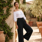 🎉 LIMITED TIME 50% OFF! 👖 Women's Casual Wide Leg Pants – Milk Silk Fabric & Elastic High Waist 🌸
