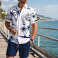 🏖️ TIJDELIJK 50% KORTING! ✨ Heren Bedrukt Overhemd & Shorts 2-Delig Zomerset 🌴