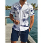 🏖️ TIJDELIJK 50% KORTING! ✨ Heren Bedrukt Overhemd & Shorts 2-Delig Zomerset 🌴