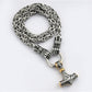 ⚡ Vikingse Thor Hamer Ketting | Roestvrij Staal & Byzantijnse Schakel | Nu in de Sale! ⚡
