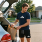 Herenset met T-shirt met korte mouwen en short met trekkoord