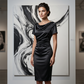 🎁New Arrivals 50% OFF💥Women's Elegant Satin Ruched Bodycon Dress 💎 Slip into Silk-Kissed Confidence – Ruched to Flatter, Cut to Impress ✨