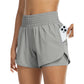 🧘‍♀️🩳 LIMITED TIME DEAL! Women’s Yoga Shorts with Pockets – Built In Liner, Sweat Wicking Fabric and Flexible Comfort