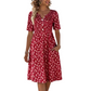 🎉 TIJDELIJKE AANBIEDING: 50% KORTING! 👗 Bloemenjurk met V-hals en zakken – Moeiteloze tuincharme 🌸