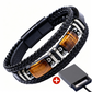 🪨 Gevlochten armband van PU-leer