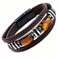 🪨 Gevlochten armband van PU-leer