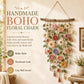 🔥 50% Korting 🌸 Boho Bloemenwanddecoratie – Gezellige Handgemaakte Look