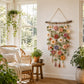 🔥 50% Korting 🌸 Boho Bloemenwanddecoratie – Gezellige Handgemaakte Look