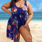 🔥 50% KORTING 👙 Dames Zwemjurk Met Flatterende Pasvorm – Zachte Cups, A-Lijn Rok & Sneldrogend | XL–5XL