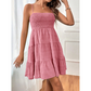 📢📢40% OFF !! ⏰Women's Sleeveless Smocked Mini Dress