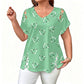 Women's Casual V-Neck Short Sleeve T-Shirt