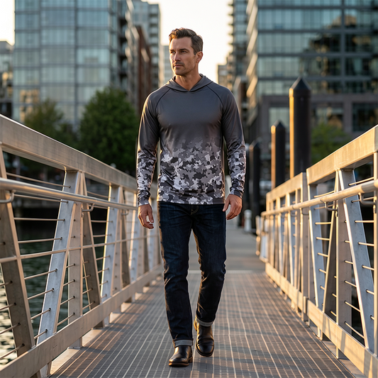 🎣 UPF 50+ vis-hoodie – Werp zonder te verbranden ☀️