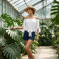 🎉 2026 Sale — Over 31,200 Sold ⏰ Women Off Shoulder Bow Tie Front Blouse – Summer Top 🎀