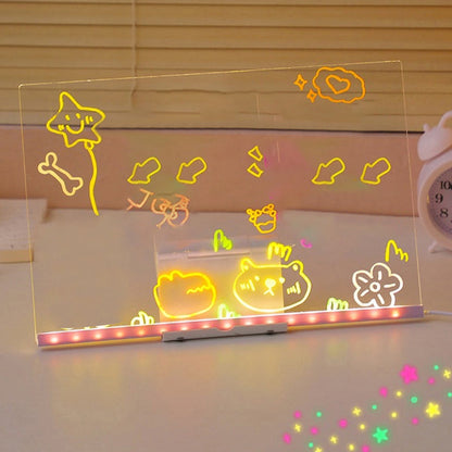 Kids DIY Illuminated Erasable Drawing Board Set