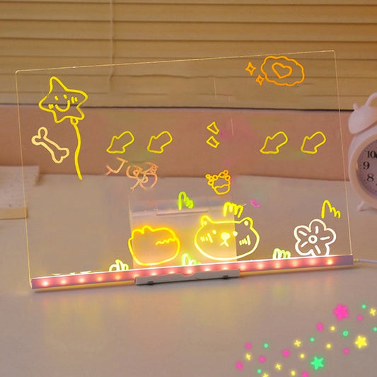 🎨 Kids DIY Verlicht Uitwisbaar Tekenbord Set – Nu met Korting! ✨