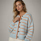 Versatile Striped Cardigan