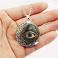 Vintage All Seeing Eye Pendant Necklace