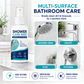 🚿Nooit meer een verstopte douchekop! Deze ontkalkerspray lost kalk en mineralen in seconden op – spuiten, inwerken, afvegen. Je douche glanst weer als nieuw!