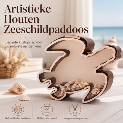 🎉 Uitverkoop 2026 — Al meer dan 14.900 stuks verkocht!🌊 Creatieve houten opberger in de vorm van een zeeschildpaddop