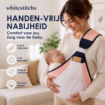 👶 NU 50% KORTING! 4-in-1 Draagzak met Ademend Mesh – Voor & Achter Dragen | 0–36 Maanden | Dicht bij Je Baby & Handen Vrij ✨