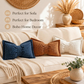🦋 -50%! 🎀 Decoratief kussen van chenille in de vorm van een vlinderdas – inclusief hoes en vulling – voor op de bank, het bed en in de leeshoek 🛋️