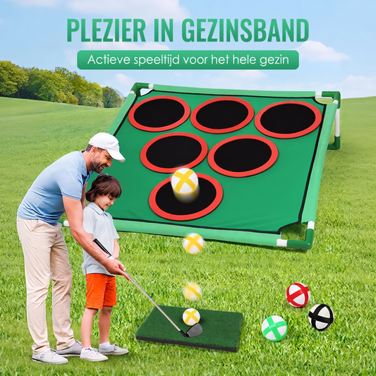 Draagbare golfdoelspelset voor kinderen