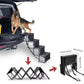 🐕 -50% ! 🚗 Opvouwbare Antislip Hondentrap voor in de Auto – Antislip Stof – 2 of 4 Treden – Zwart/Grijs/Blauw – Stevig Ondersteuning voor Alle Maten 🐾