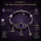 Gothic Purple Rhinestone Halloween Bracelet