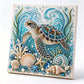 ❄️Zomerfresh 50% Korting!🐚3D Ocean Parelkunst DIY-Pakket – Glanzend Schilderpakket met Zeeleven, Parels en Reliëftextuur