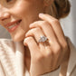 💍✨ Elegante ring met vierkant geslepen zirkoon – schitterende glans, tijdloze luxe ✨