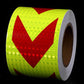 🔦 High-Visibility Pijl Reflecterende Tape – 5m Waterdichte Zelfklevende Veiligheidsstrip met Prismatische Reflectie