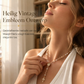 Retro hangerketting met kruisbeeld van de Maagd Maria in goudkleur, met kralen Y-ketting