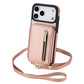 ⏳ Tijdelijke aanbieding⏳ Portemonnee telefoonhoes met schouderband en standaard PU leer met kaartopberging en magnetische sluiting In vijf kleuren