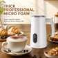 ☕ NU 50% KORTING! 🥛 Elektrische Melkopschuimer – Warm & Koud Schuim, Magnetische Klopper & Cafékwaliteit – 400W voor Lattes & Cappuccino's 🍶