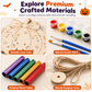 📢📢  1+2 gratis🎃DIY houten pompoen decoratie – schilder, monteer & hang uw eigen Halloween-pompoen op. Inclusief verf & penseel bij geselecteerde varianten! ✨🖌️