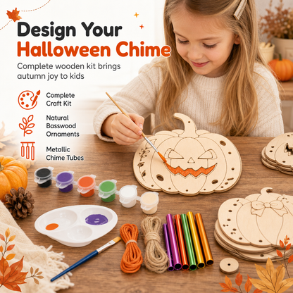📢📢  1+2 gratis🎃DIY houten pompoen decoratie – schilder, monteer & hang uw eigen Halloween-pompoen op. Inclusief verf & penseel bij geselecteerde varianten! ✨🖌️