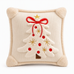 ⏳🔥TIJDELIJKE KORTING VAN 50%! ⏰Kussenhoes met geborduurde kerstboom en strik (45x45cm) | Decoratieve kussenhoes voor bank in de woonkamer🎄🧸