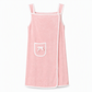 🛁Soft Thick Coral Fleece Bath Wrap Skirt | Highly Absorbent Wearable Towel with Pocket & Bow