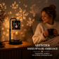 Retro sneeuwvlok kaarsenverwarmerlamp