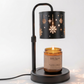 Retro sneeuwvlok kaarsenverwarmerlamp