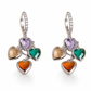 🌸 50% OFF NOW! 🌸Retro Colorful Heart Tassel Drop Earrings for Women Fashion Ear Buckle Jewelry