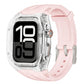 Geïntegreerde smartwatch-band met beschermhoes Kleurblokkerende doorschijnende sportband voor 40 mm 41 mm 42 mm 44 mm 45 mm 46 mm 49 mm
