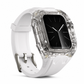 Geïntegreerde smartwatch-band met beschermhoes Kleurblokkerende doorschijnende sportband voor 40 mm 41 mm 42 mm 44 mm 45 mm 46 mm 49 mm