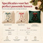⏳🔥TIJDELIJKE KORTING VAN 50%! ⏰Kussenhoes met geborduurde kerstboom en strik (45x45cm) | Decoratieve kussenhoes voor bank in de woonkamer🎄🧸