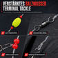 🐟️Set van 6 pompano-hengelmontages met dobbers voor bot, baars, meerval, haai en blauwbaars