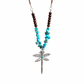 ✨Vintage Boheemse stijl suède gelaagde ketting voor dames met libelle- of waterdruppel hanger