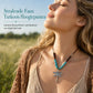 ✨Vintage Boheemse stijl suède gelaagde ketting voor dames met libelle- of waterdruppel hanger