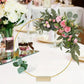 🌸 Gouden decoratiehoepel met houten standaard